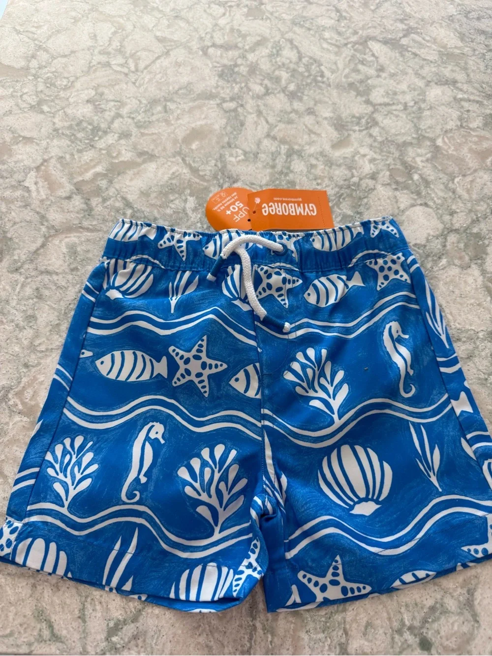 Lot of 2, 2T NWT Gymboree Boys Swim Trunks Bundle Blue